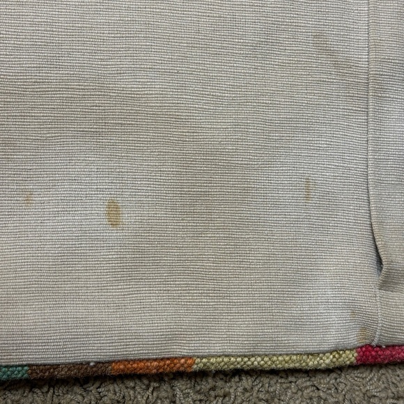 The Company Store Turkish Wool Kilim Floor Pillow Cushion Cover 25 X 25 Handmade - Picture 5 of 11